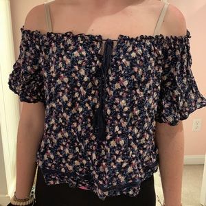 American Eagle Off The Shoulder Shirt